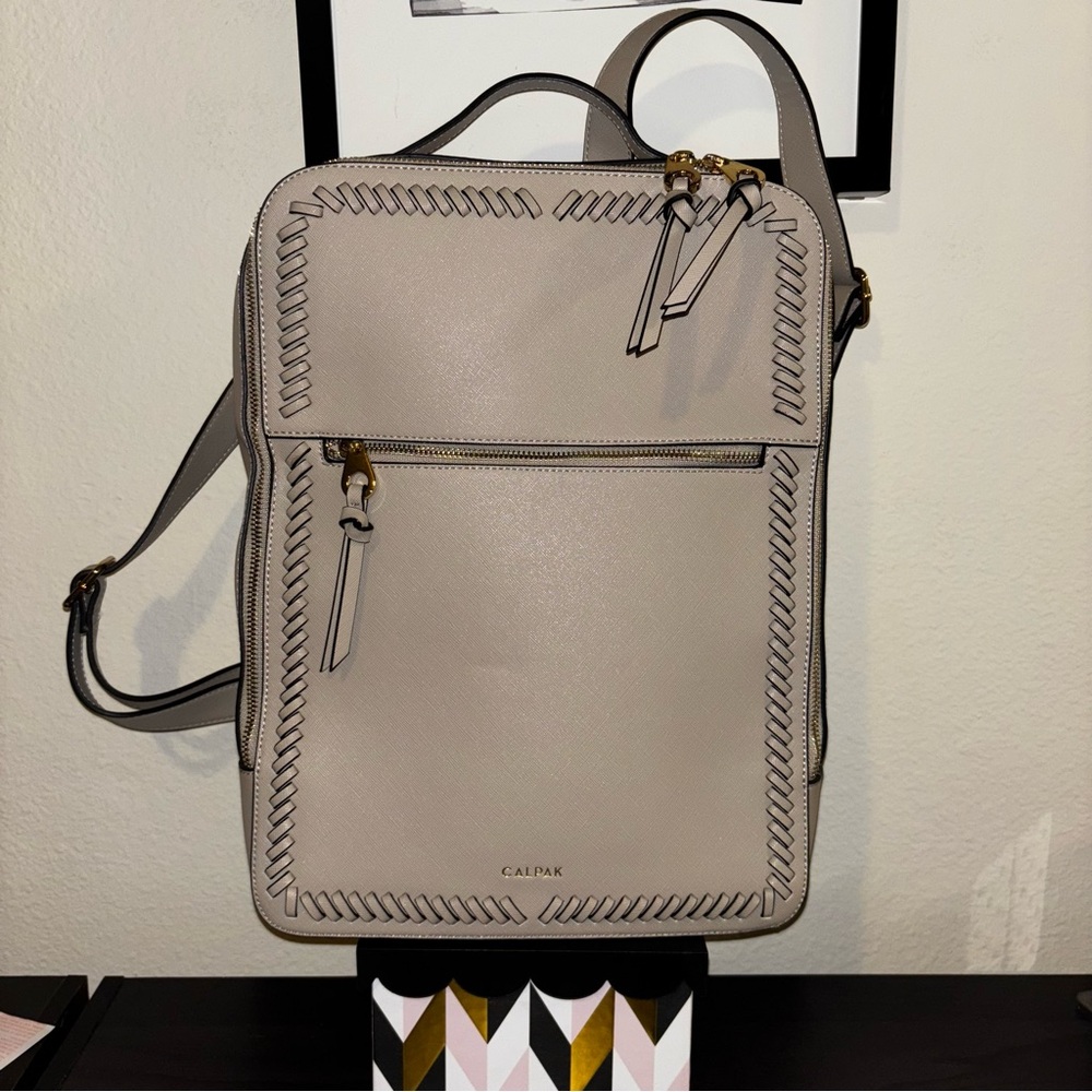 Calpak Beige Backpack